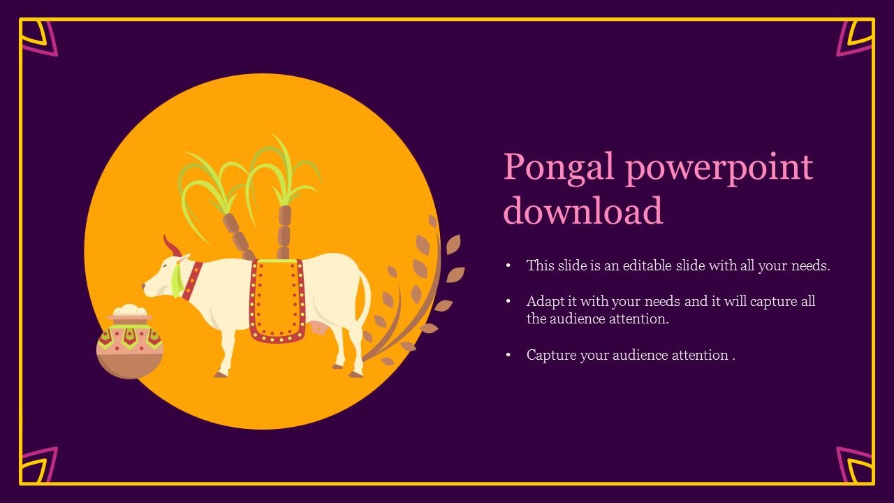 Simple Pongal PowerPoint Download Now
